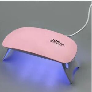 SUN Mini UV LED Nail Lamp – Pink Compact Portable Dryer (No Original Box)